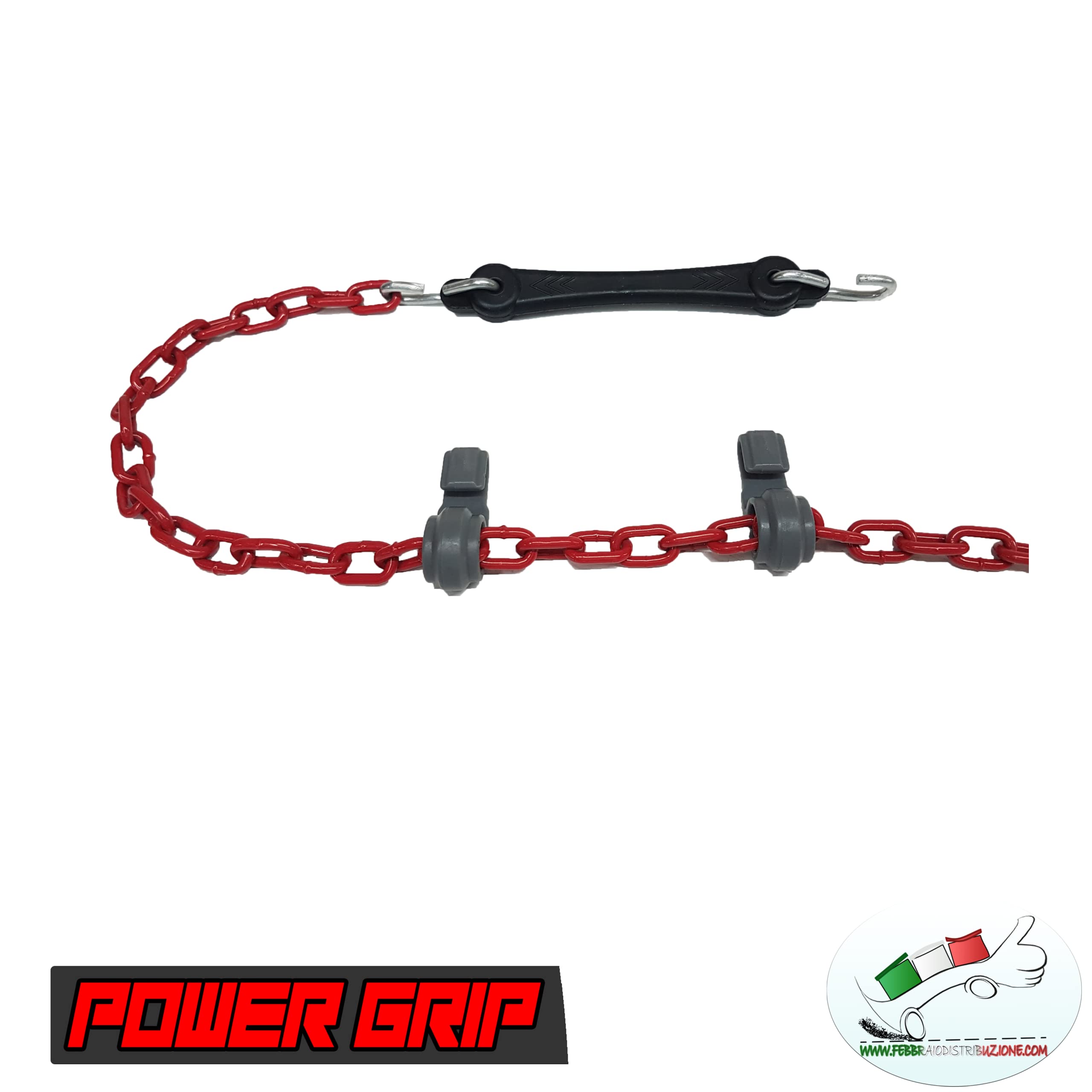 Catene da Neve 9mm Omologate TÜV GS Onorm Gruppo 100 Acciaio Montaggio Facile