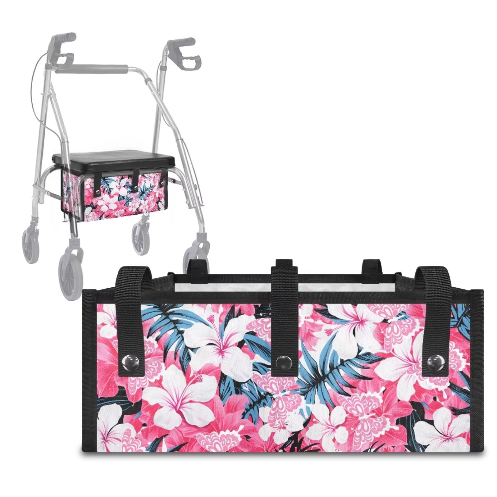 Walker Basket - Tropical Floral Under Seat Bag -1 Walker Basket - Tropical Floral Under Seat Bag -1