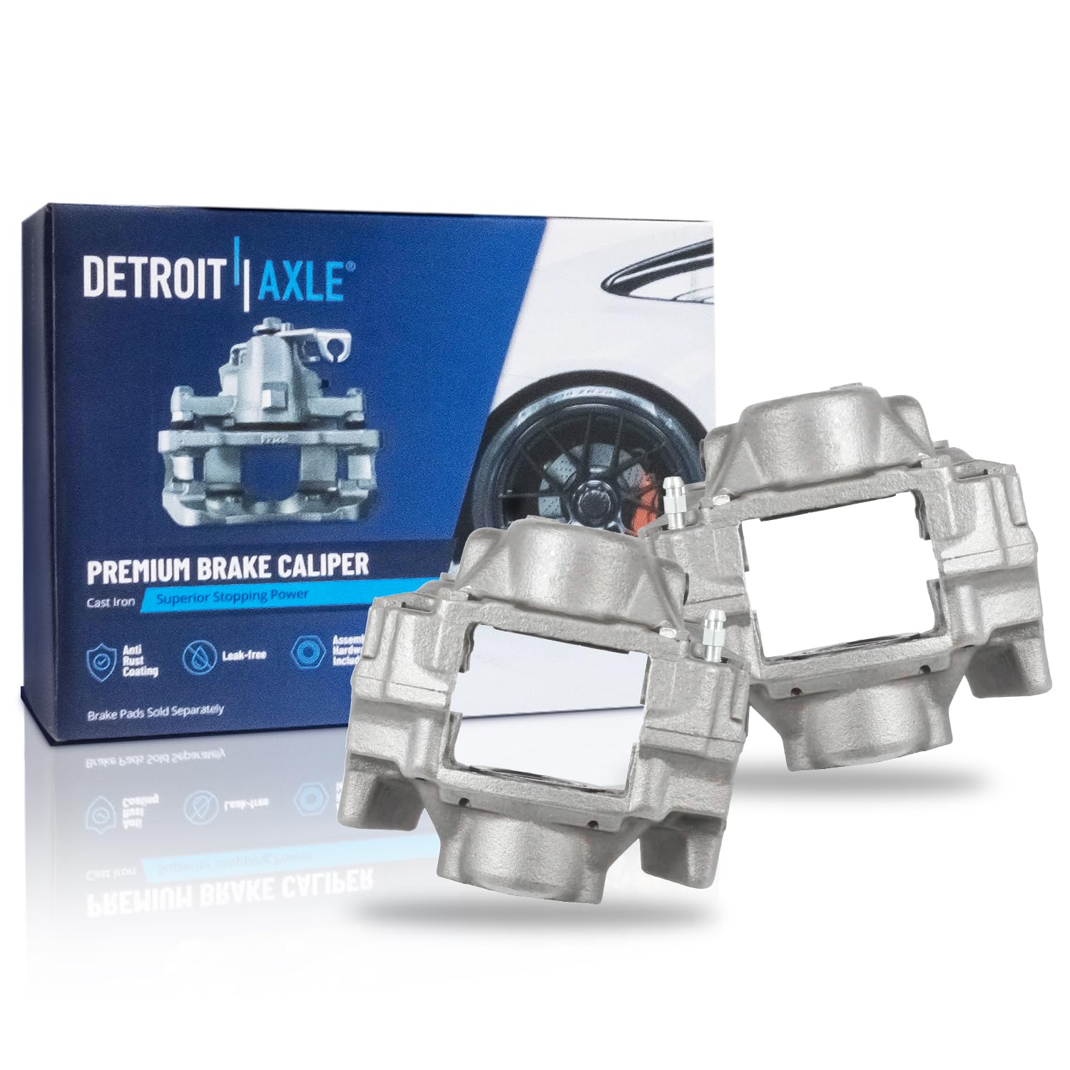 Detroit Axle - 2pc Rear Brake Calipers for 1997-2000 Cadillac Catera, Disc
