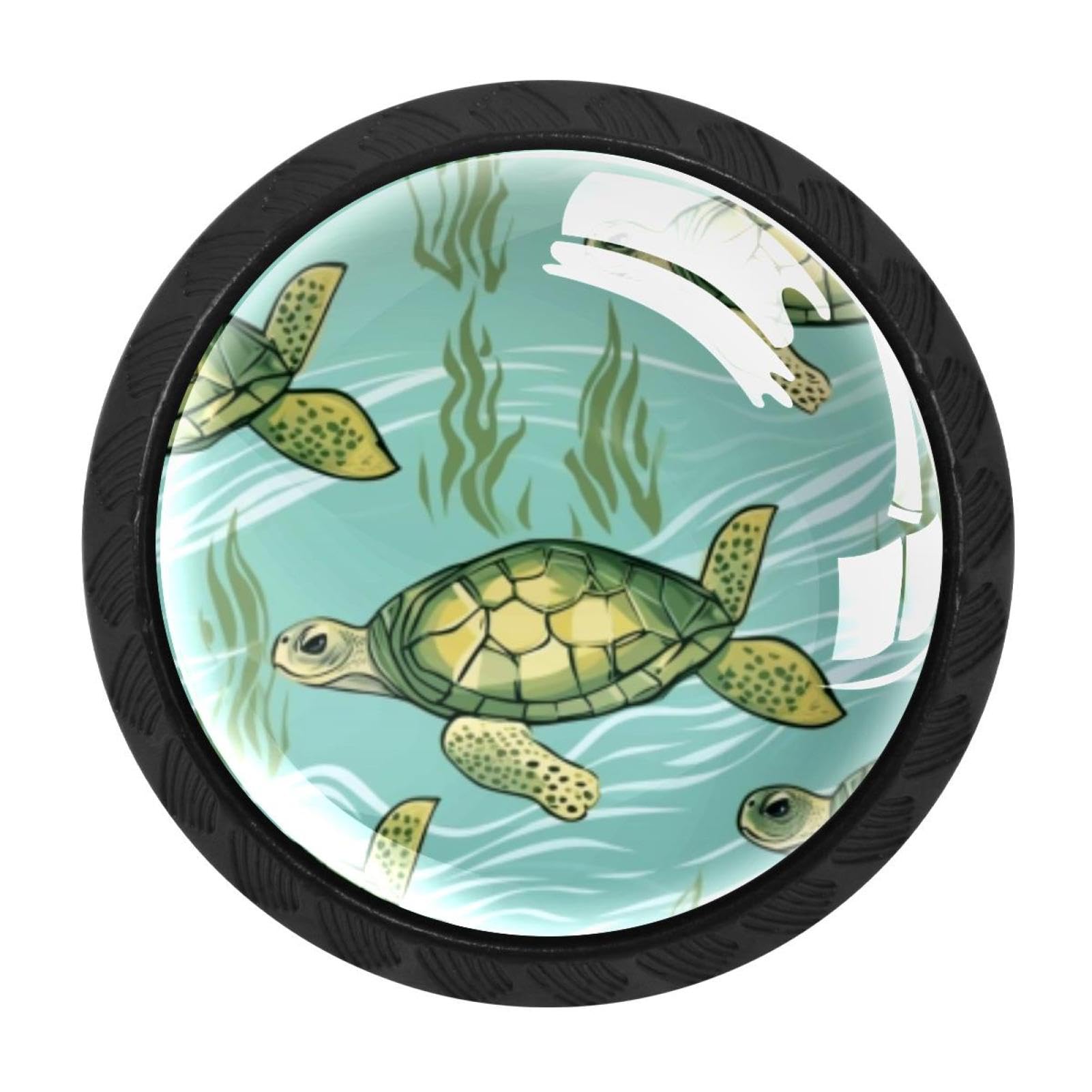 Chenzzzz Multicolored 15 4 Pack Sea Turtle Drawer Knob Cabinet Hardware