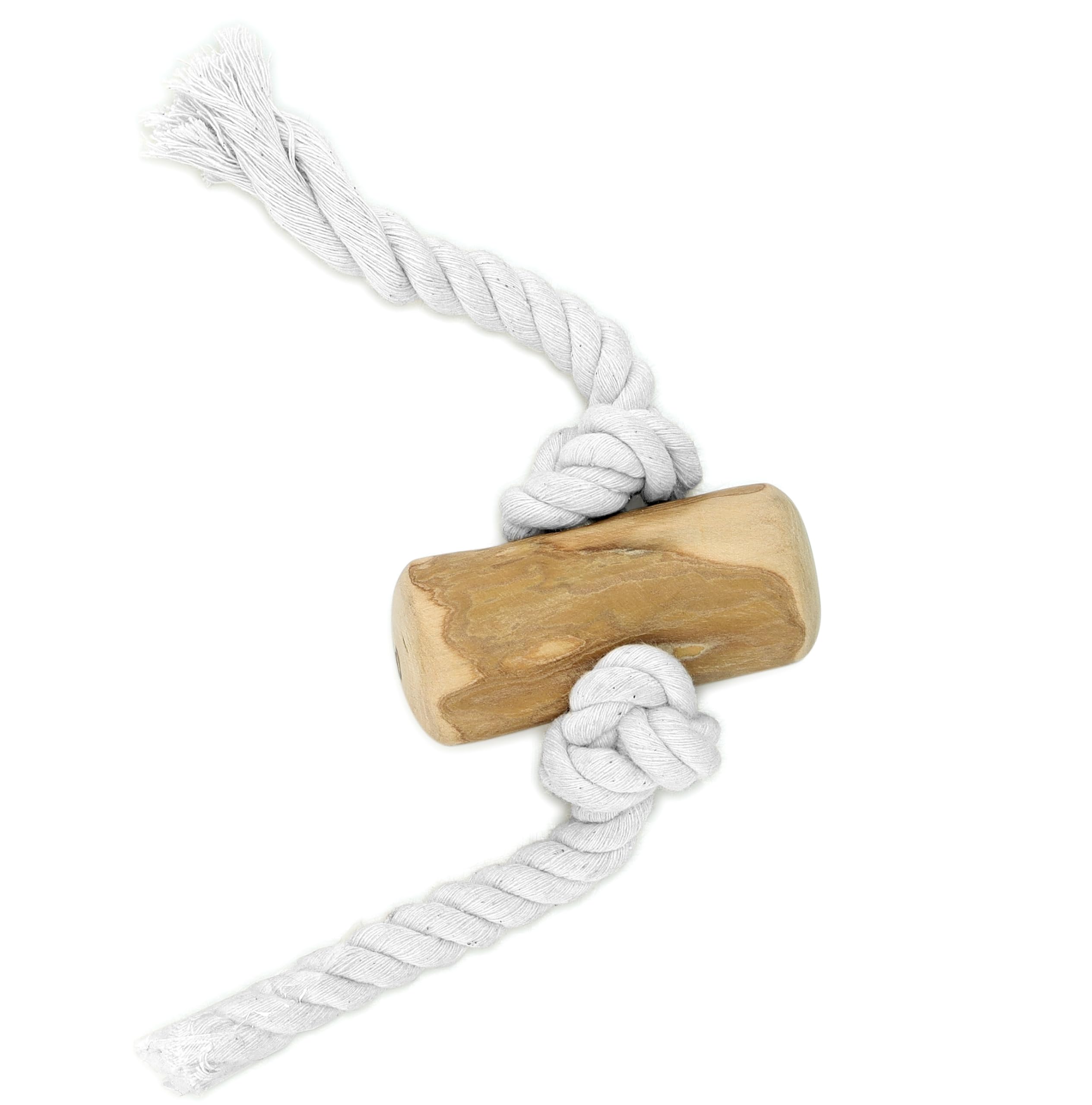 Fuzzl Coffee Stix & Rope Chew Toy - Coffee Wood Throw and Fetch Tough Dog and Puppy Toy, Natural - Image 2