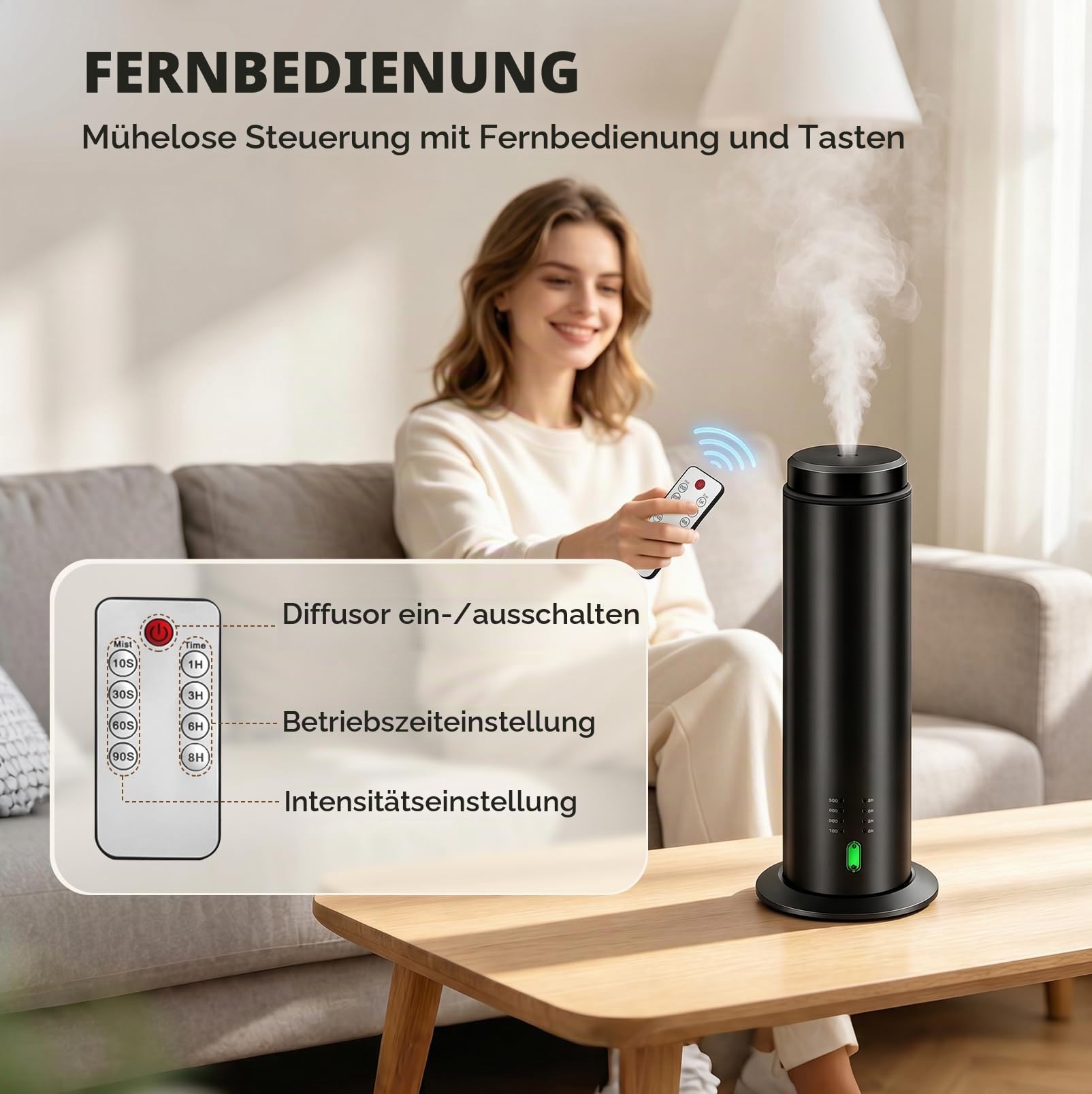 Wasserloser Diffuser, 200ml Wasserloser Aroma Diffuser Set