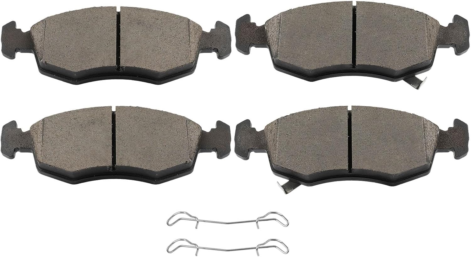 SCITOO D1568 Front Ceramic Brake Pads Sets w/Hardware Replacement For Fiat For 500 2012-2019