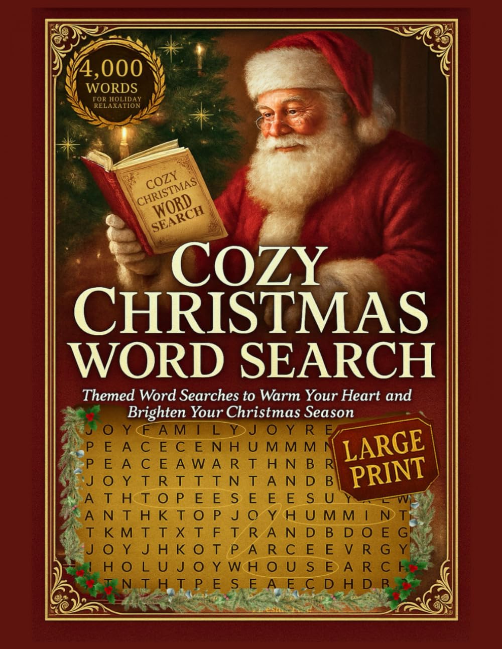 COZY CHRISTMAS WORD SEARCH: Themed Word Searches to Warm Your Heart and Brighten Your Christmas Season