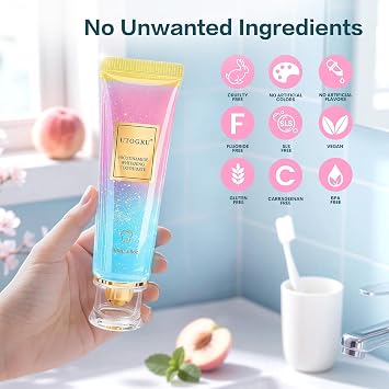 BodyAccel Niacinamide Whitening Toothpaste | Triple Whitening Formula with Xylitol | Advanced Stain Removal & Fresh Breath | Fluoride-Free & Enamel Repair | Mint Flavor for Sensitive Teeth & Gum Care