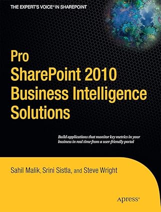 Pro SharePoint 2010 Business Intelligence Solutions  book cover