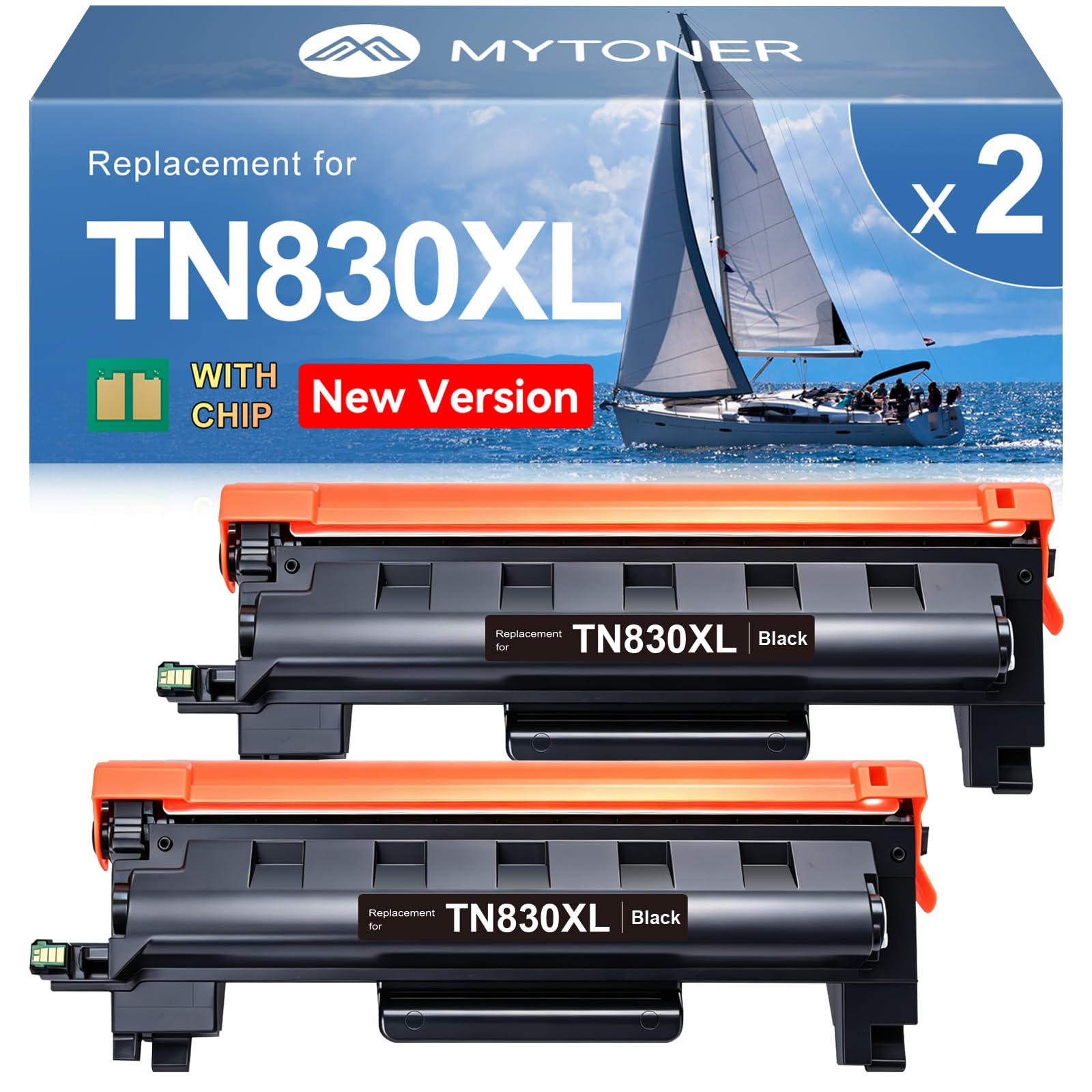 Photo 1 of TN830XL TN830 XL/V/R Toner Compatible for Brother Printer L2640DW L2460DW