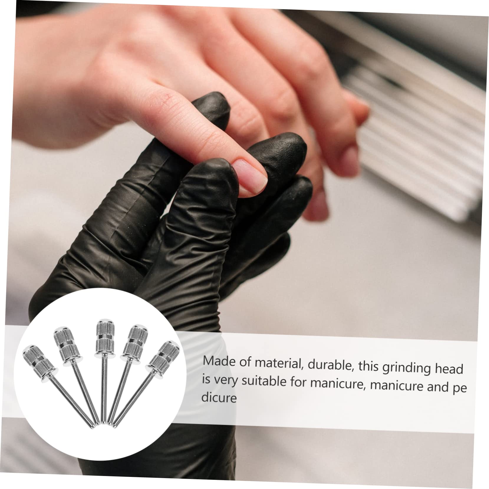 60pezzi Punta Trapano Unghie Per Manicure e Pedicure Accessori Per Unghie Professionali Resistente Alla Corrosione e Facile Da Pulire Per Estetista e Uso Domestico