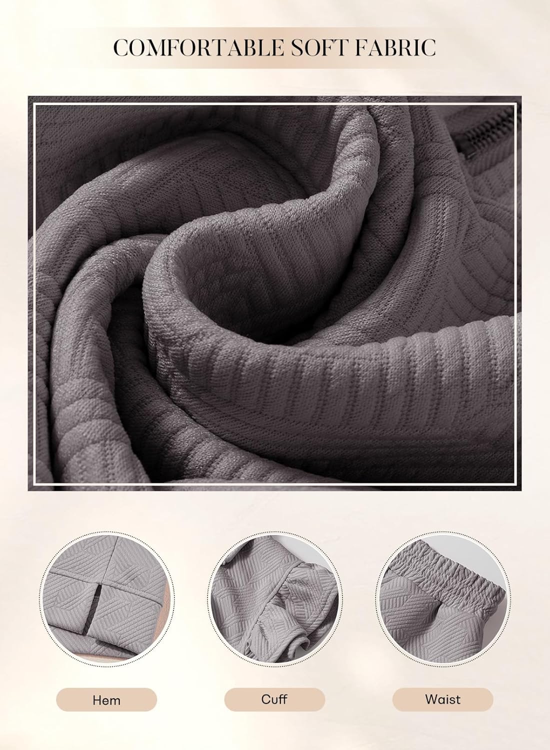 SHEWIN 2 Piece Sets Outfits for Women V Neck Collared Ruffle Short Sleeve Polo Shirts Quarter Zip Pullover Tops Lounge Set - Image 4