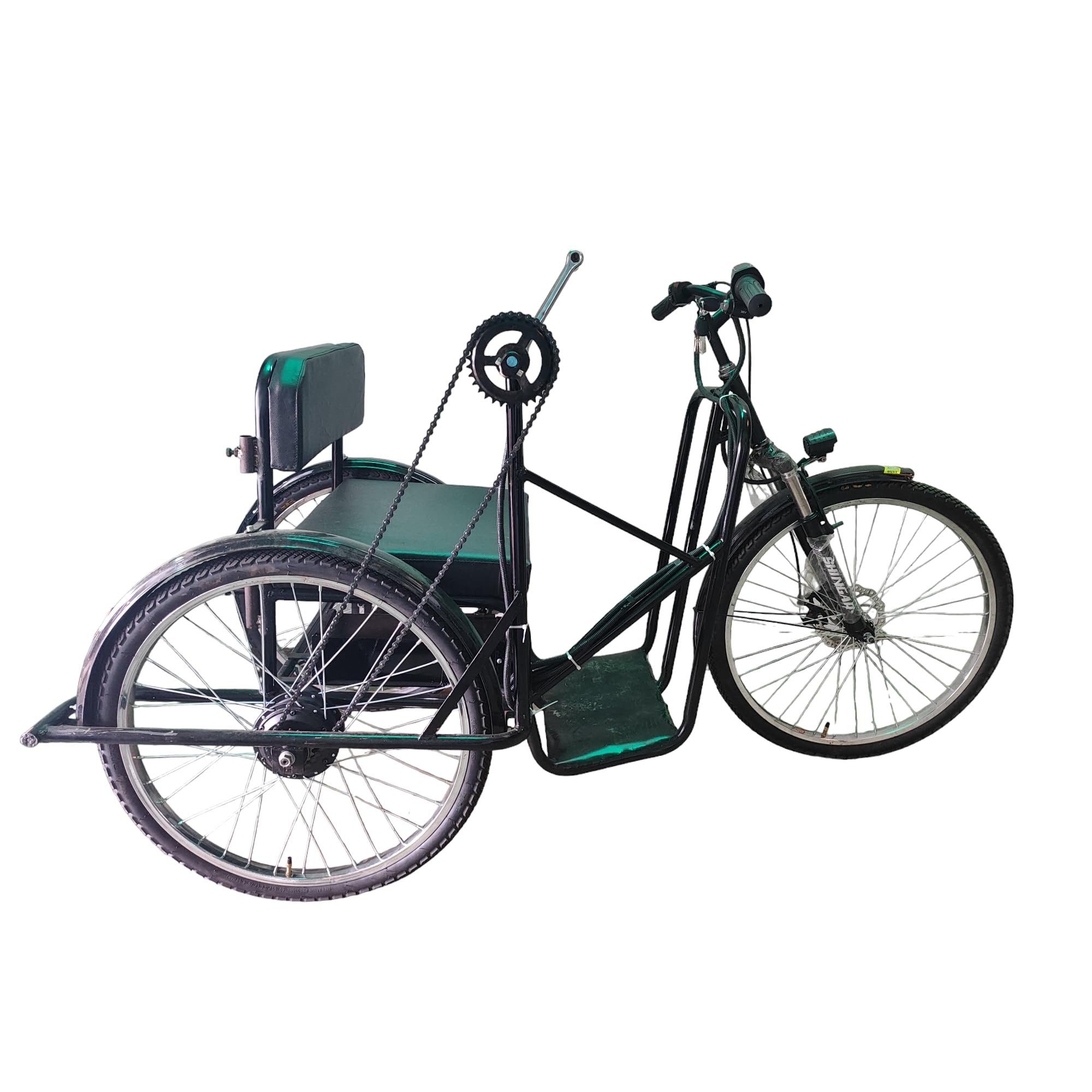 TATTVALABS SAARTHI Hybrid Electric Tricycle|26"X2.1" Tires with Front Suspension|Mechanical Disc & Cut-Off Brakes|13Ah Li-Ion Removable Battery|Upto 80 Km Range on PAS|Cruise Control|Made in India (B0DBQYSGZQ) Amazon Price History, Amazon Price Tracker
