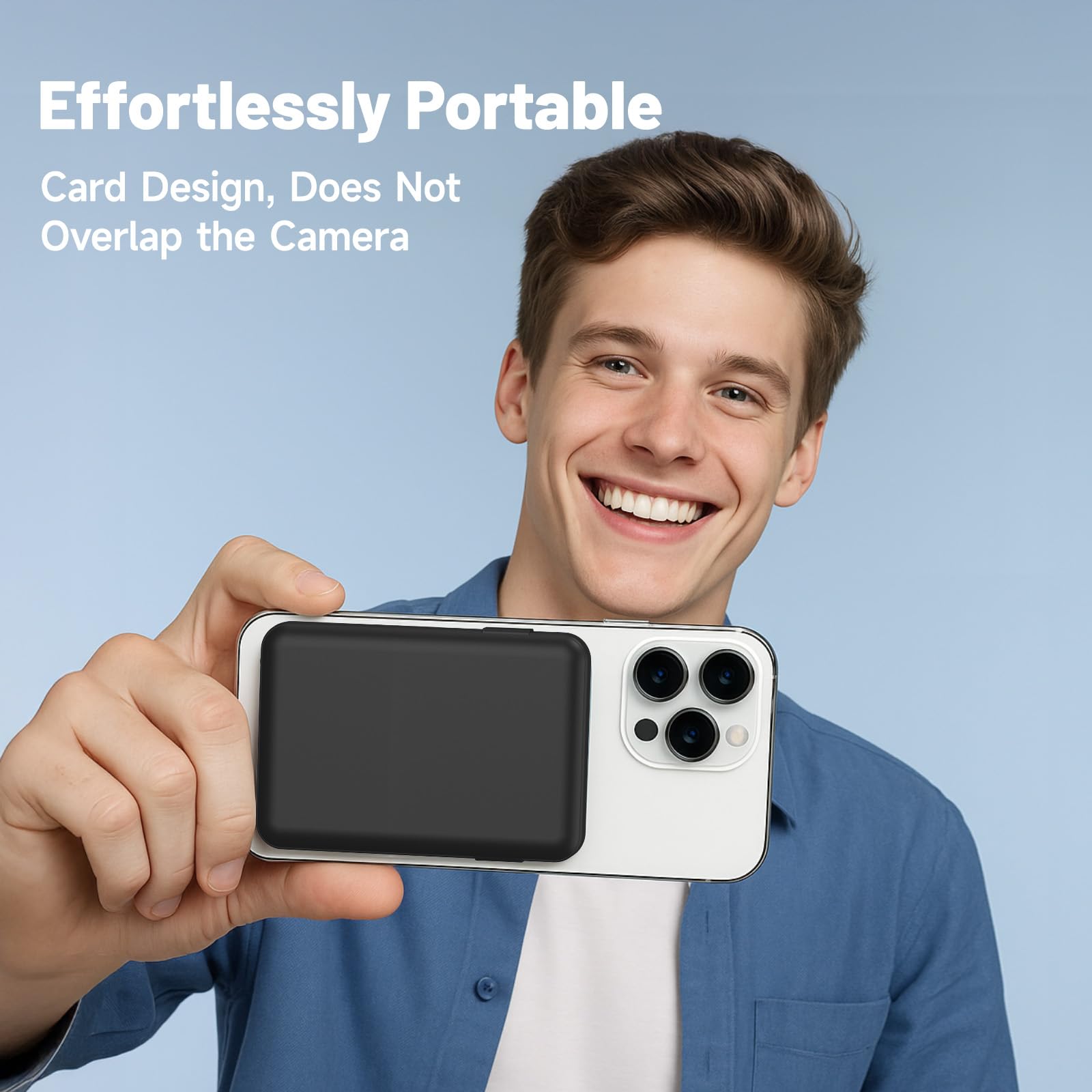 Powerbank Magsafe 10000mAh, Caricatore Portatile Magnetico Wireless 20W con Display LED per iPhone 17/16/15/14/13/12 Pro/Pro Max/Plus Nero