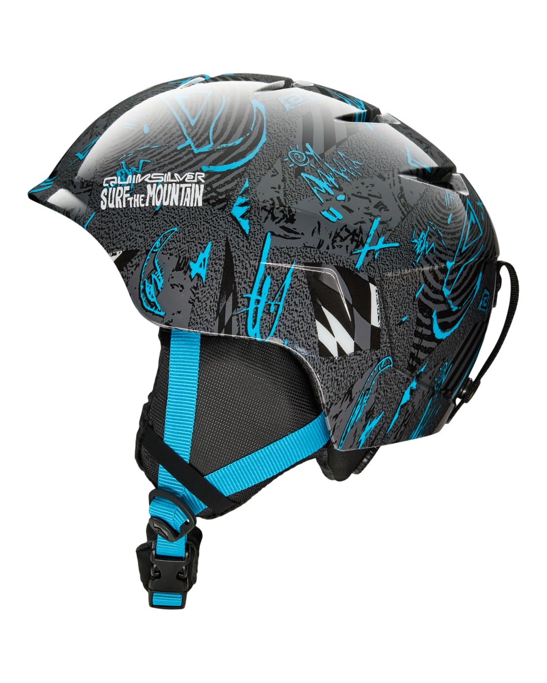 Quiksilver Slush, Casco Sportivo Ragazzi, RAVEMIX Vero Nero, L/XL