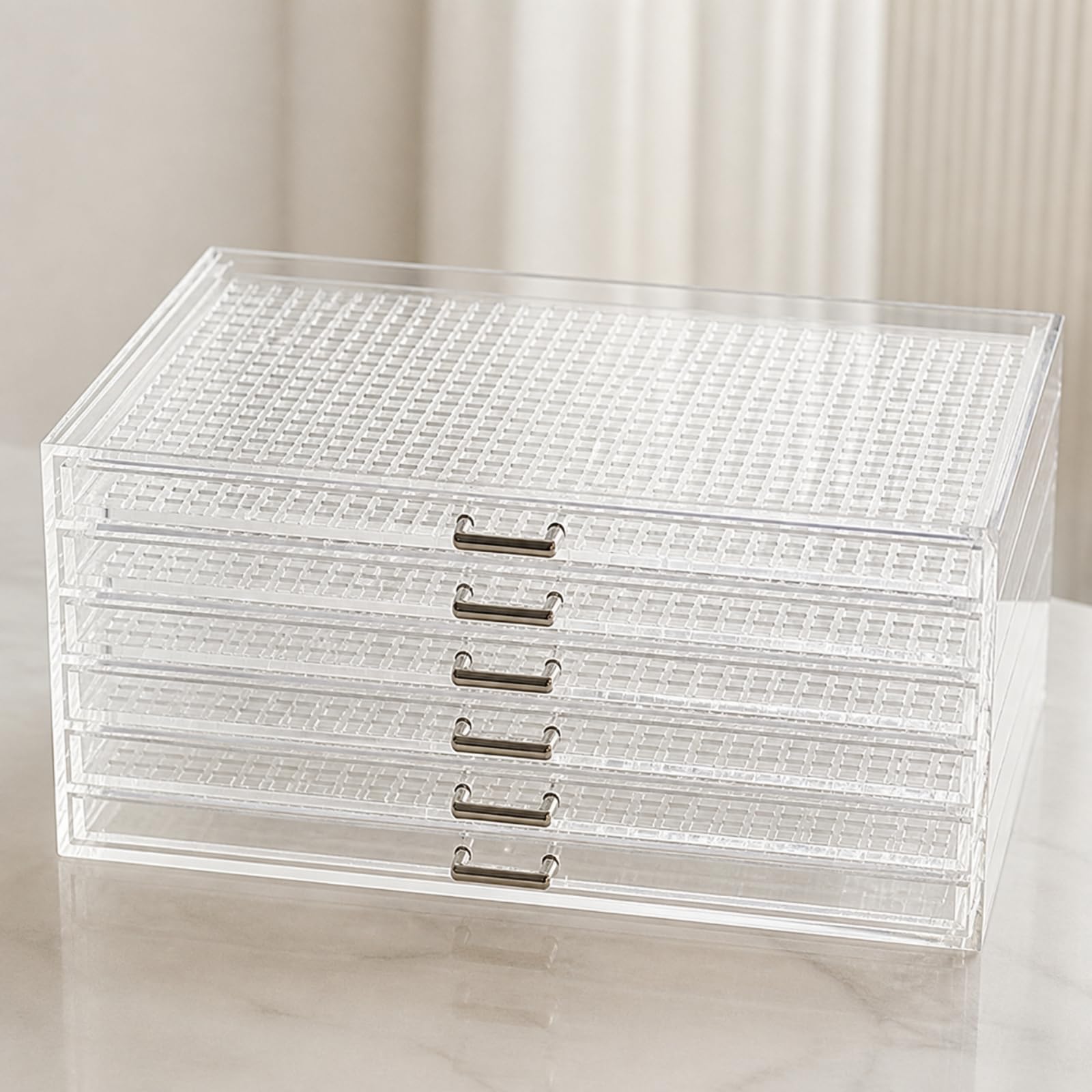 Organizador con Cajones Extraíbles Versátil Organizador Compacto Connedor para Tocador