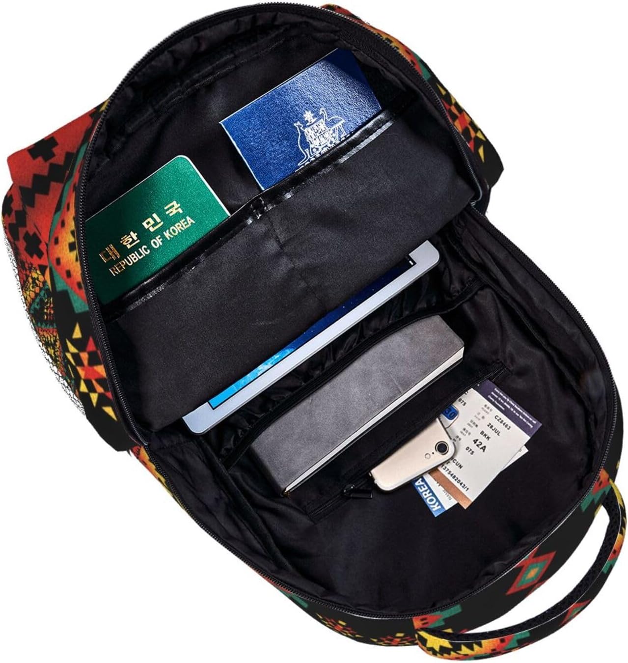 Native American Backpack for Men Women,Casual Travel Hiking Camping Backpacks Lightweight Bookbag