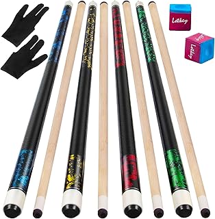 Pool Cue Sticks for Adults,Super Straightened Up 58'' 18 19 20 21 oz Billiard Cues Stick Canadian Maple Tacos De Billar Profesional Set of 4/3/2/1 House Bar Pool Que Table Beginner Pool Queue for Sale