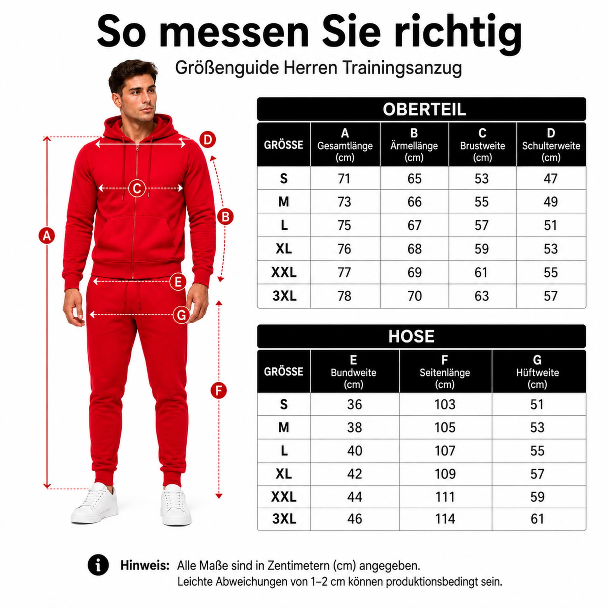 Violento Jogginganzug | Herren | Männer | Trainingsanzug | Tracksuit | Uni Colour | Sportanzug | Fitness 586 Basics Baumwolle | Homewear Präsentationsanzug