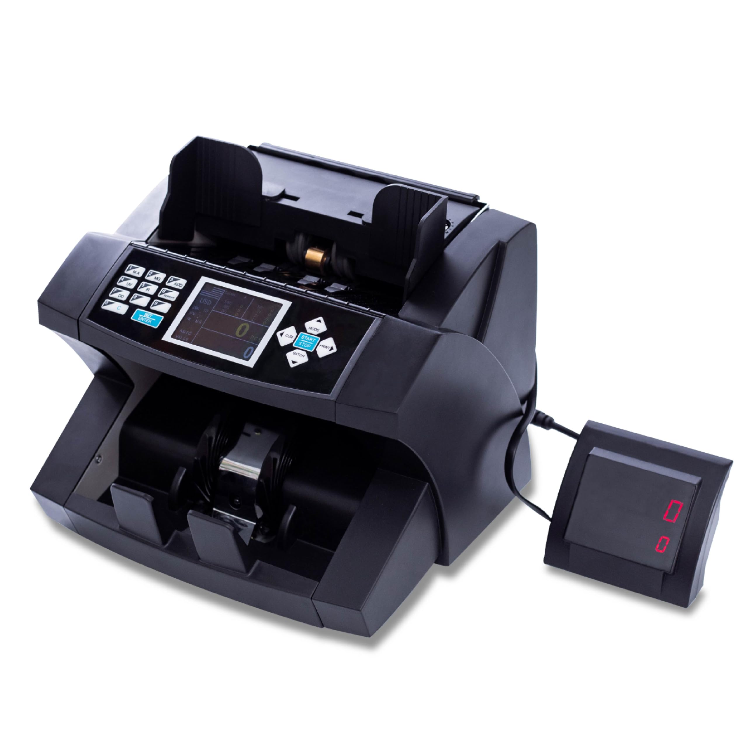 CRONY Money Counter Machine Banknote - H-8600 Value Mix Counting, Sorting  denomination Calculation For Any Currency AED USD EUR SAR, Counterfeit Bill  Detection Cash Counting with ≤1200bills/min : Amazon.ae: Office Products