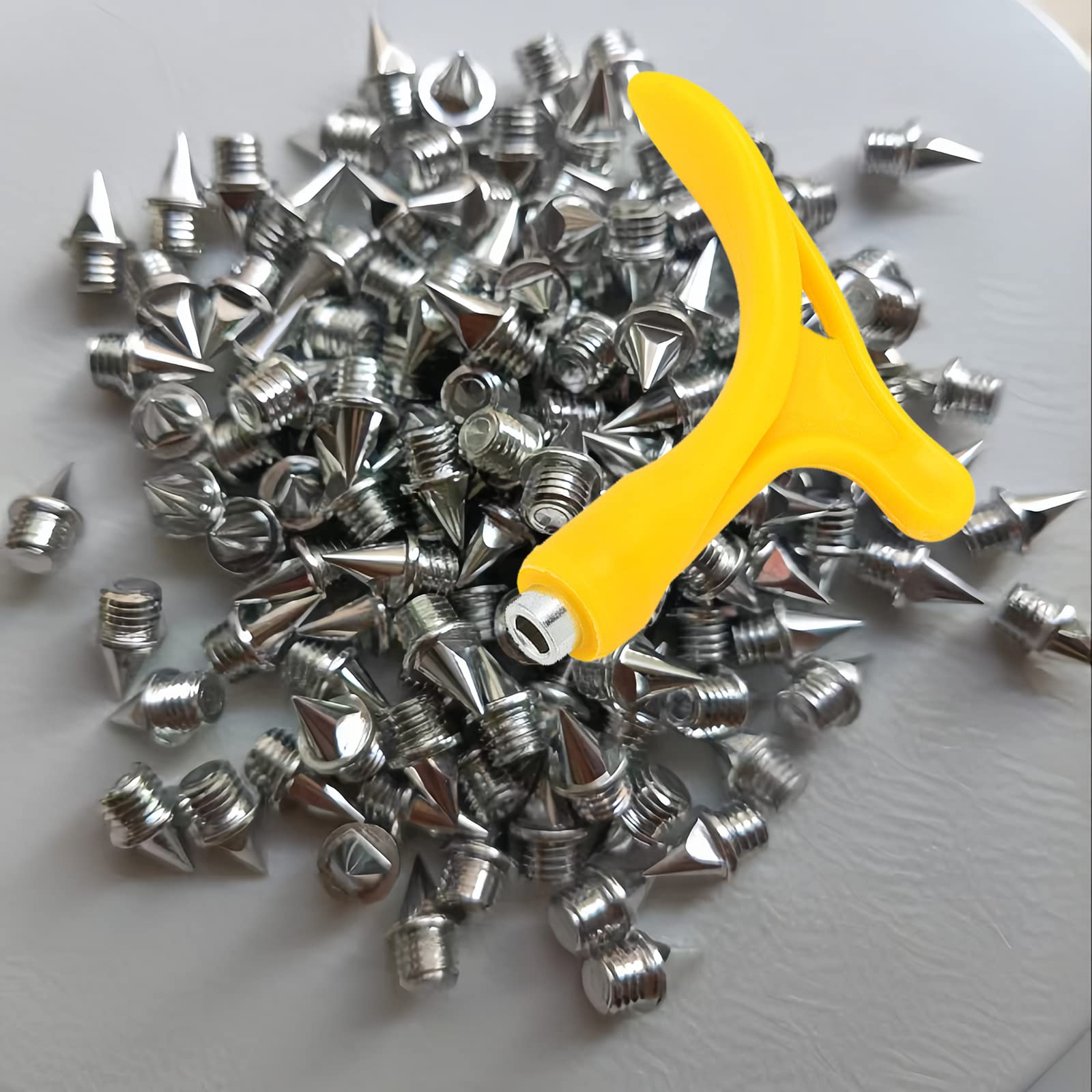 Track Spikes Für Laufschuhe - 32 Stück 1/4 Zoll Carbonstahl Spikes