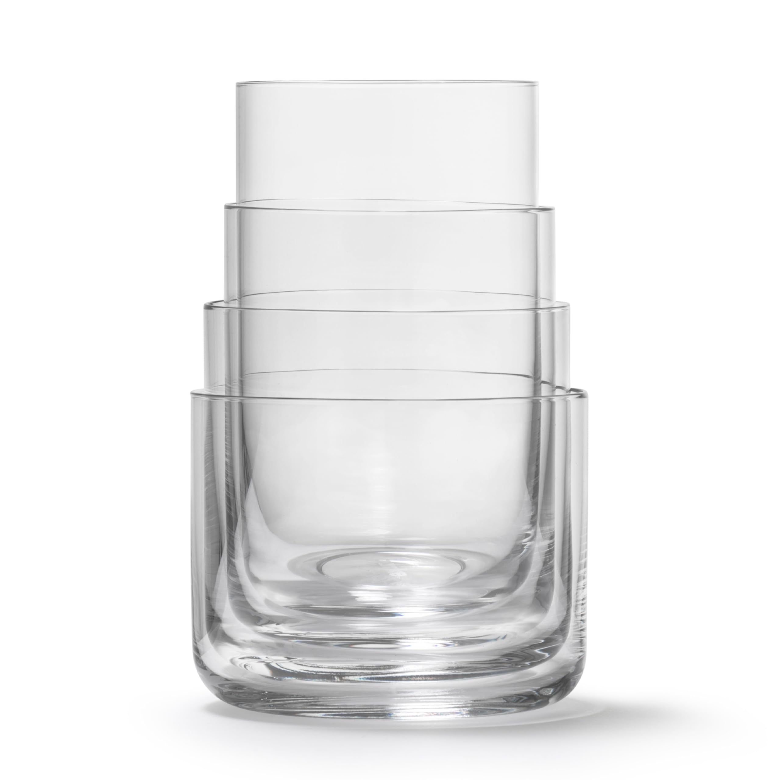 Verres gigognes en cristal supérieur aarke d'une clarté absolue