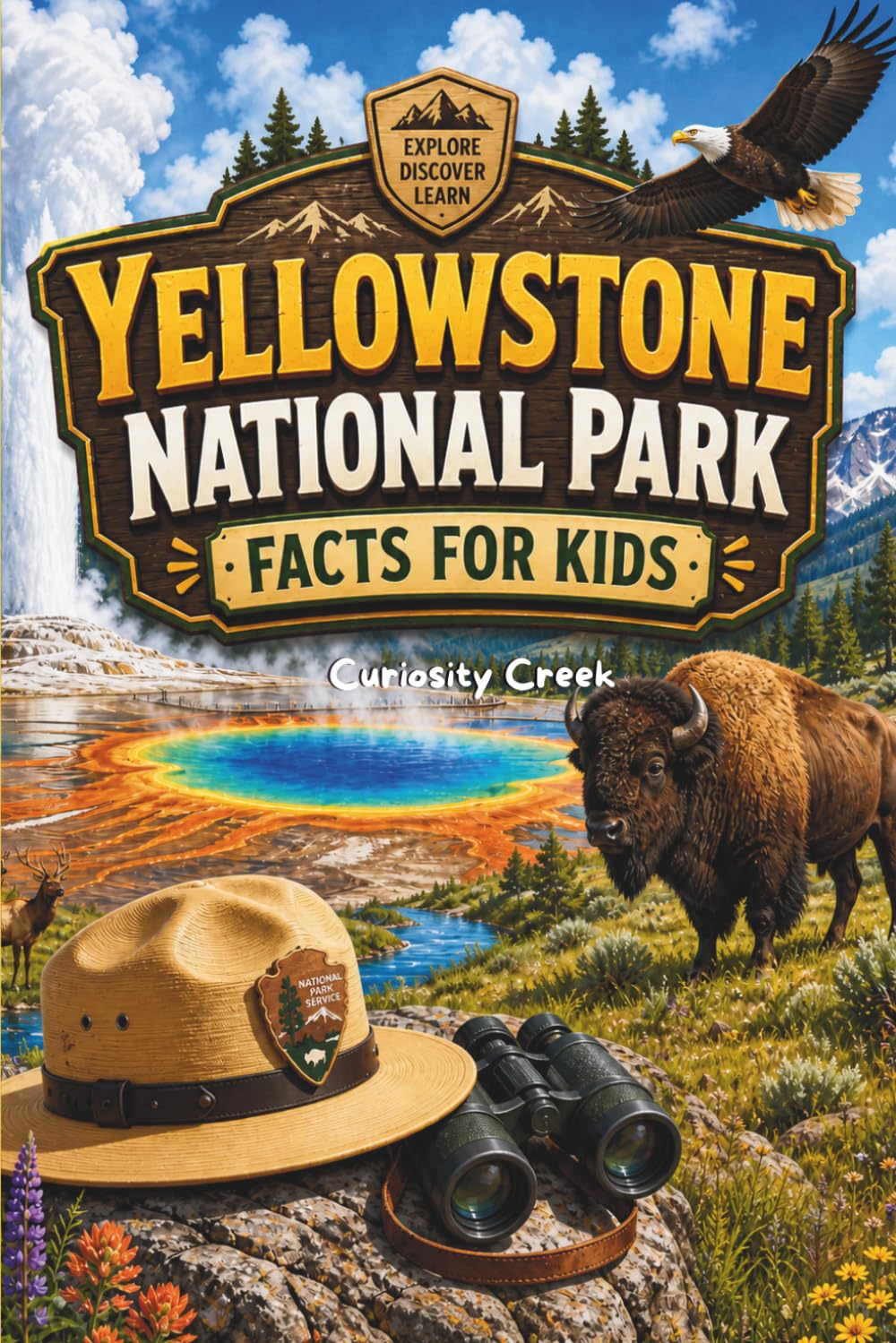 Yellowstone National Park Fun Facts for Kids: Discover the Super Volcano, Geysers, Wildlife, and Wonders of America's First National Park (USA National Park Books)