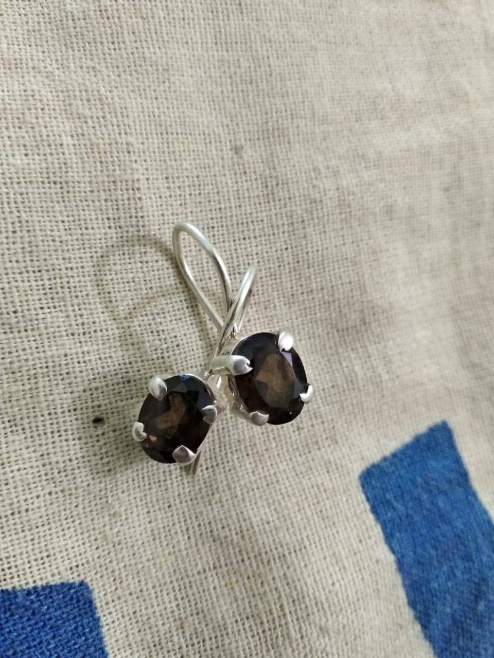 Smoky Quartz Earrings 925 Silver Dangle Earrings Trending Earrings Fine Daily Wear Earring Gypsy Earring Gift for Her Bridesmaids Earring Anniversary Gift Bridal Shower Earring Minimalist Earring image 4