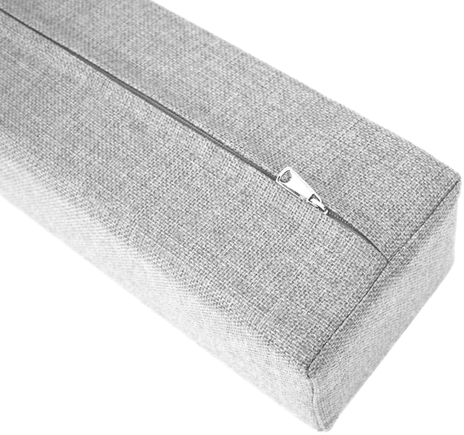 AQIGR Bed Extender Mattress Side Twin to Full for Kids, Bed Gap/Space Filler, Headboard Pillow Between Headboard and Mattress or Wall, High-Density Foam with Removable Cover(Light gray,200x20x20cm)