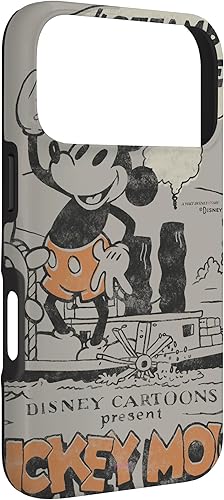 Miniatura 81 de Funda para iPhone 11 Pro Max Disney 100 Mickey Mouse Steamboat Willie Sound Cartoon D100