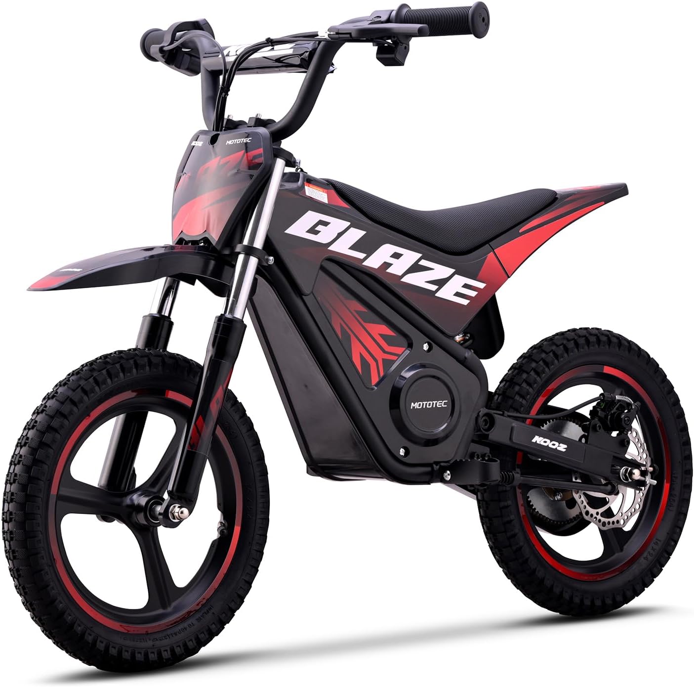 KOOZ HP01E Kids Electric Dirt Bike, 36V 350W Electric Motorcycle for Kids Ages 4-8, Youth Electric Motocross Bike with 15.5MPH Max Speed, 9.32 Miles Range, Rear Disc Brake and Spring Shocks