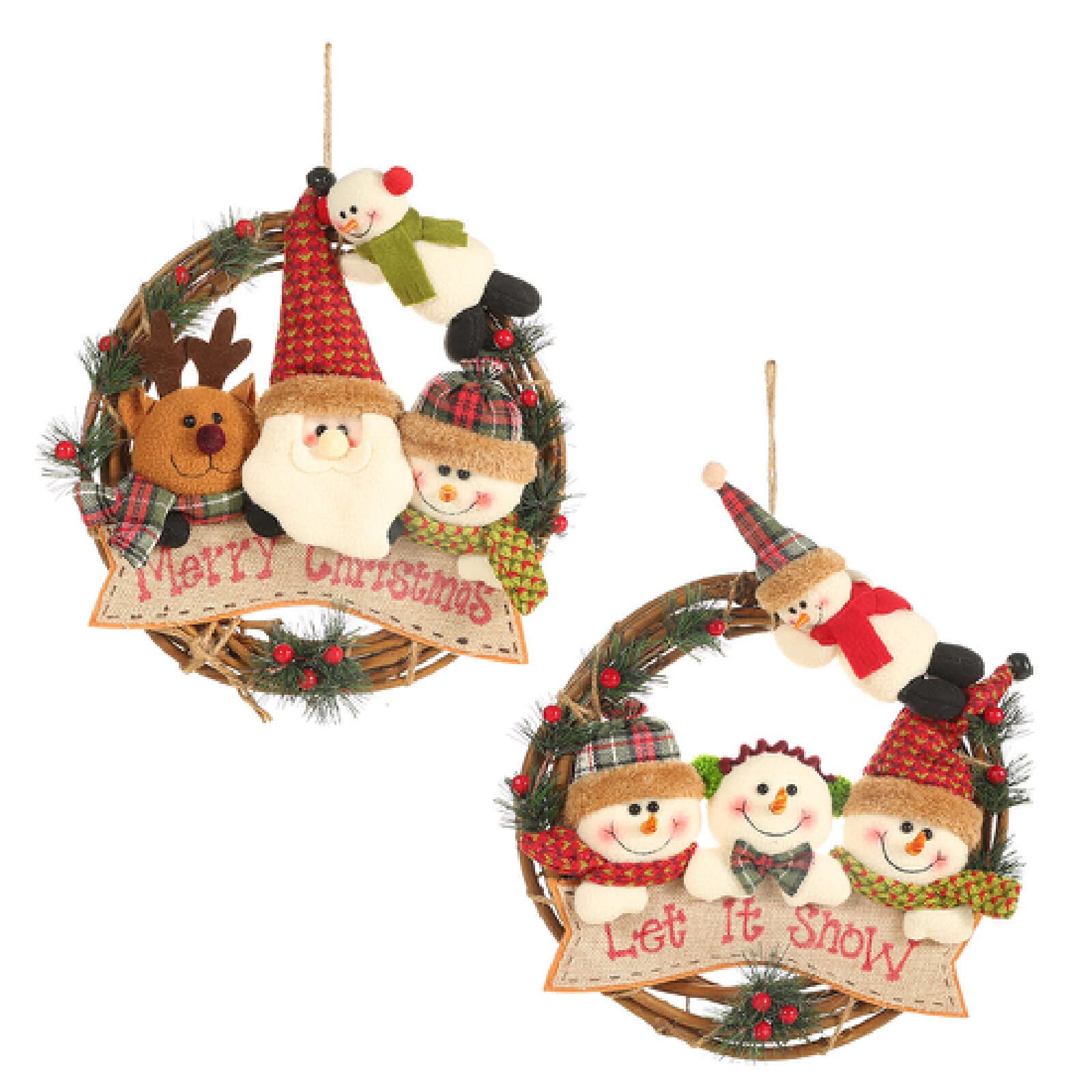 Boules de Noël en cercle avec motifs pour raviver la magie d'antan
