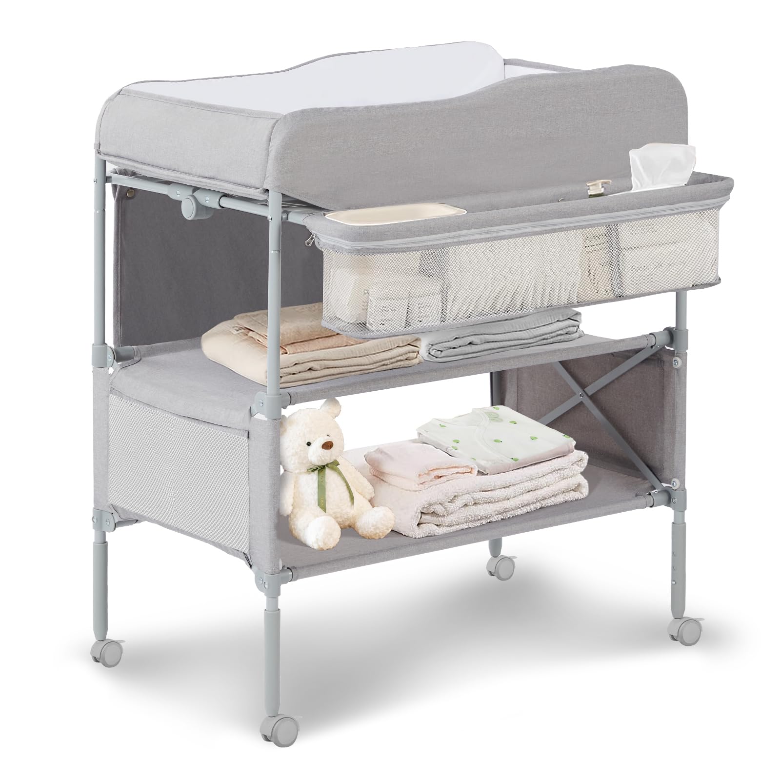 Amazon.co.jp: Flysshan おむつ交換台 オムツ換えテーブル