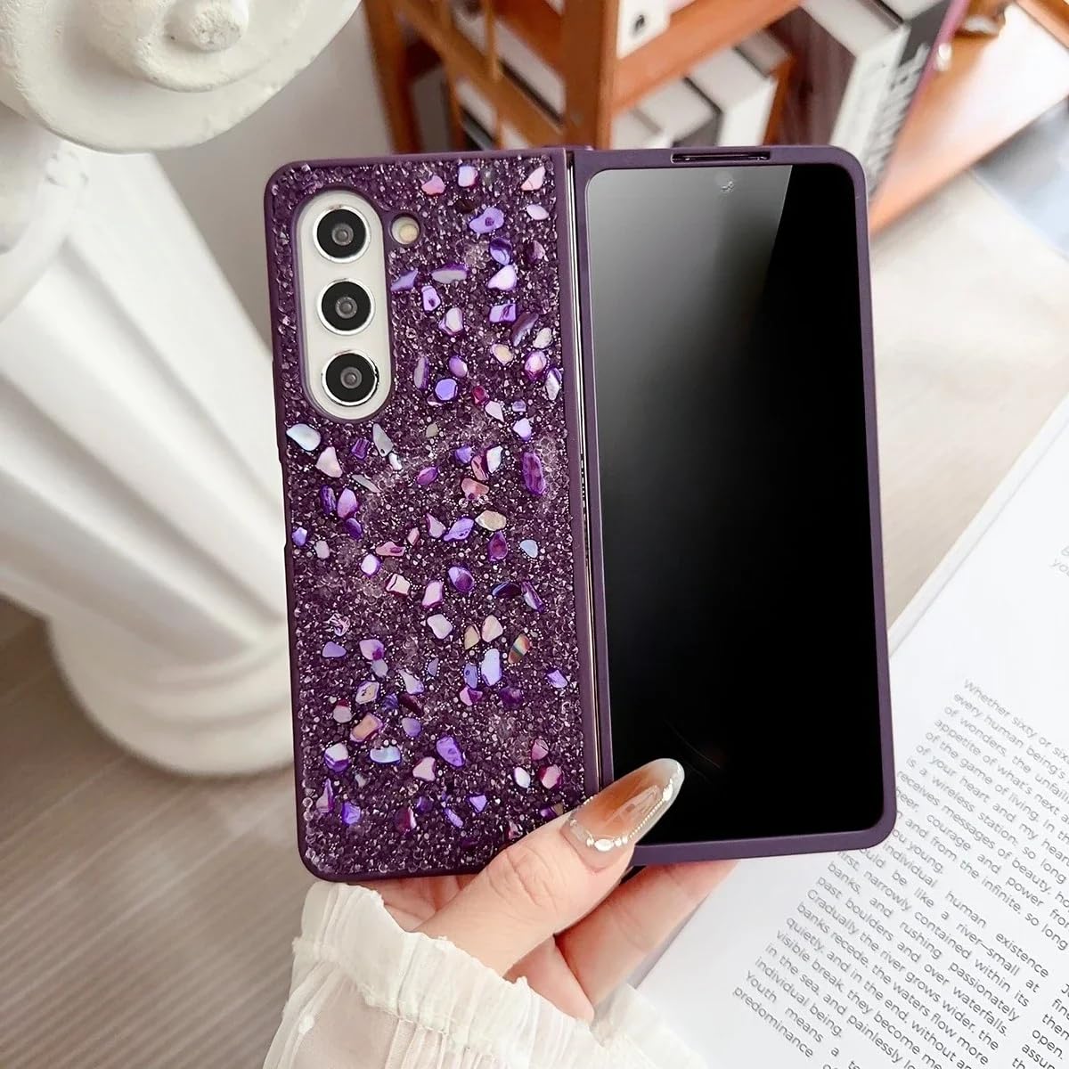 Coque Galaxy Z Fold4 silicone violet housse protection souple mince