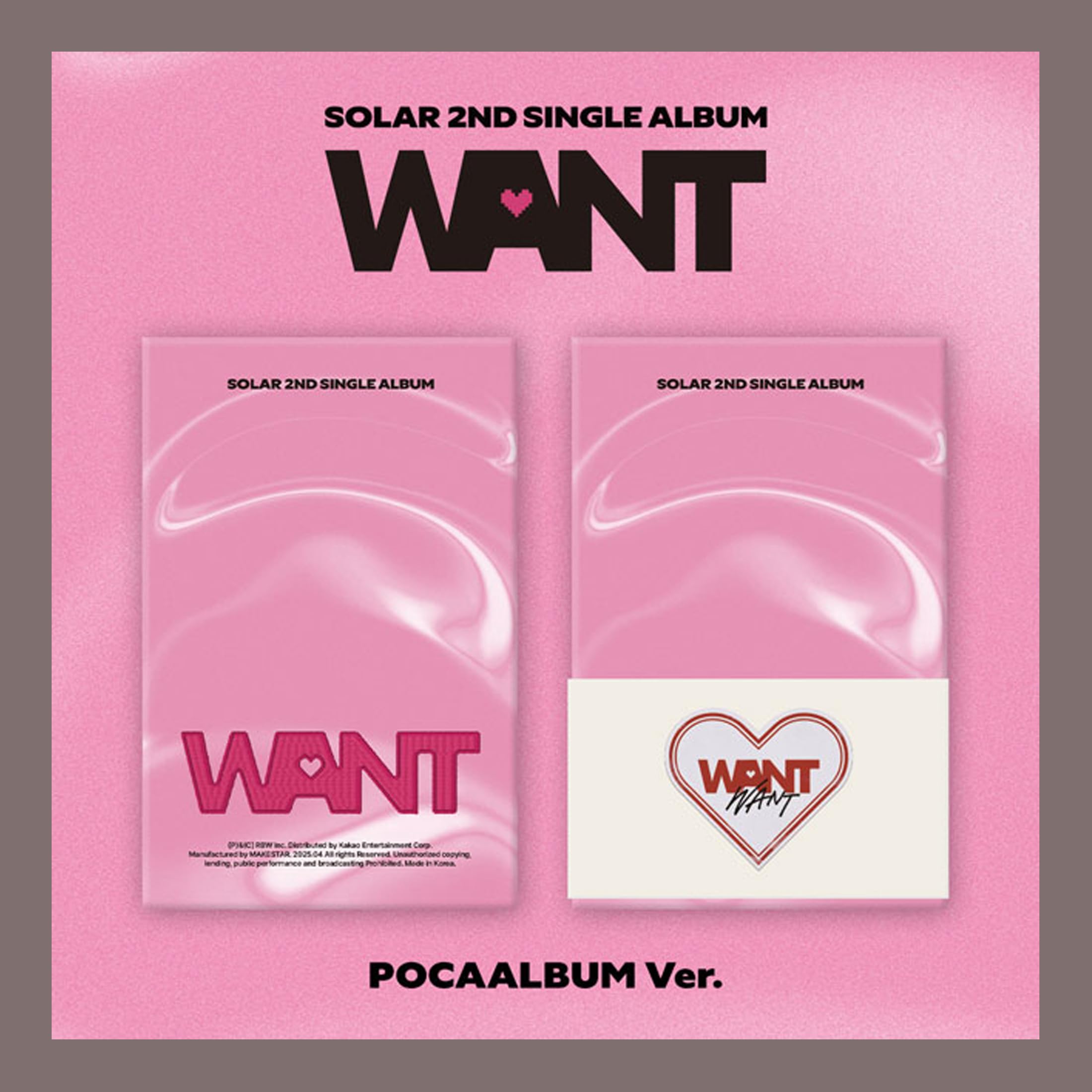 Solar WANT 2nd Single Album votre musique POCAALBUM en voyage