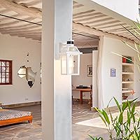 Vista 7 de Yisuro Luces de porche con salida GFCI, sensor de movimiento del anochecer al amanecer, luz al aire libre, 3 modos de iluminación exterior, exterior