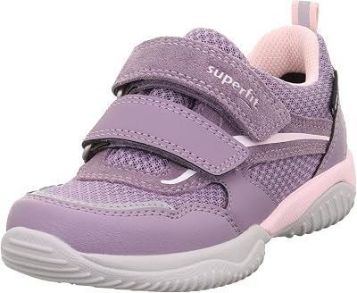 Superfit Storm Mädchen Sneaker Low Leder/Synthetik lila/rosa