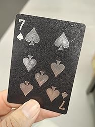 Aazon.co: BIERDORF Diaond Waterproof Black Playing Cards, Poker