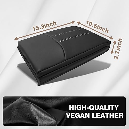 Miniatura 498 de Muslogy Funda de consola central compatible con Honda Pilot 2023 2024 2025, 2024 2025 2026 Ridgeline/Passport Accesorios para apoyabrazos, tapa