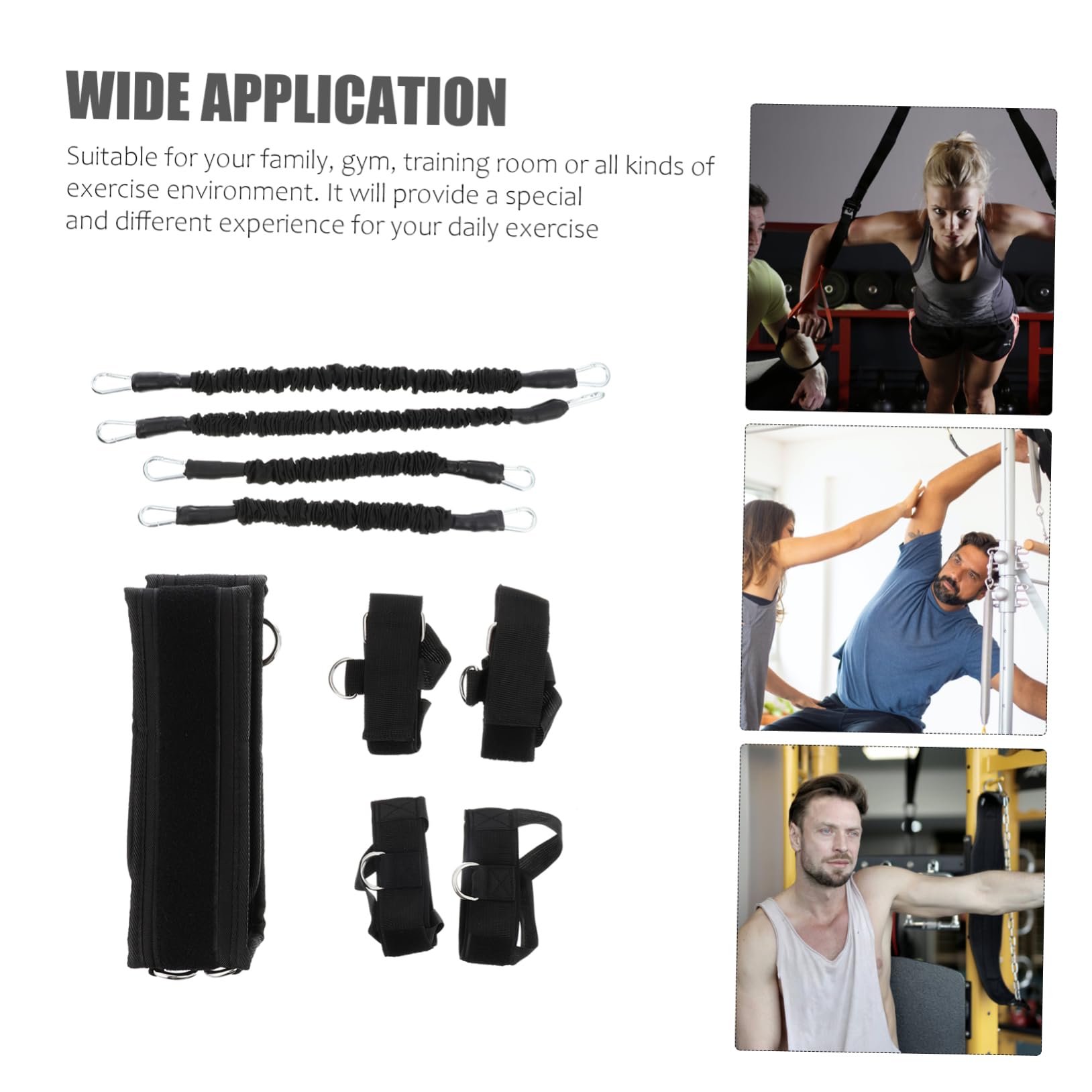 Fitness Widerstandsbänder Mit Übungszugseil Muskeltrainingsbändern Aus Hochwertigem Latex Für Krafttraining Arm Und Fußübungen Langlebig