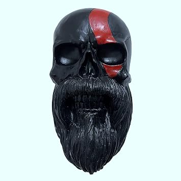 Skull Helmet Holder Motorcycle Beard Helmet Holder Essential for Motorcycle Helmet Stand Crafts for Wall Decor