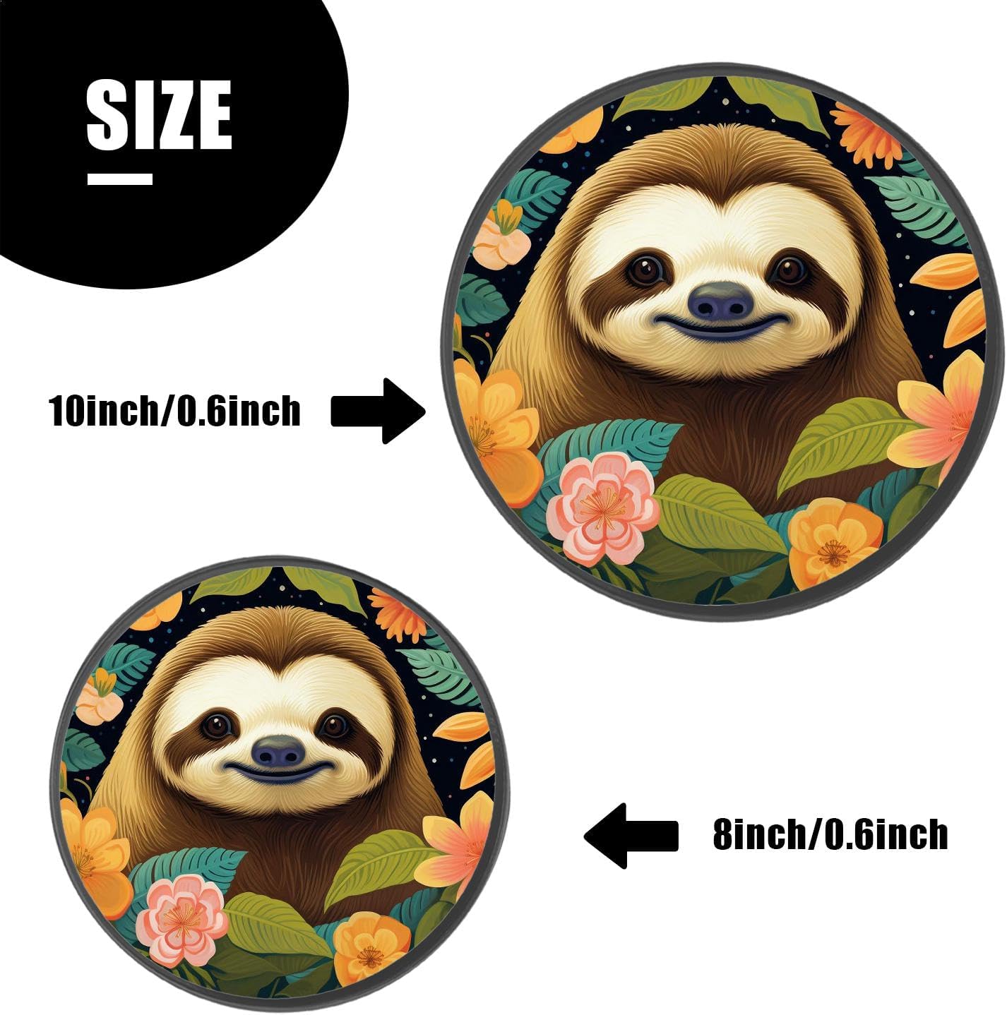 Flower Set of 4 Stove Burner Covers - Premium Round Electric Stove Range Protectors,8 IN & 10 IN