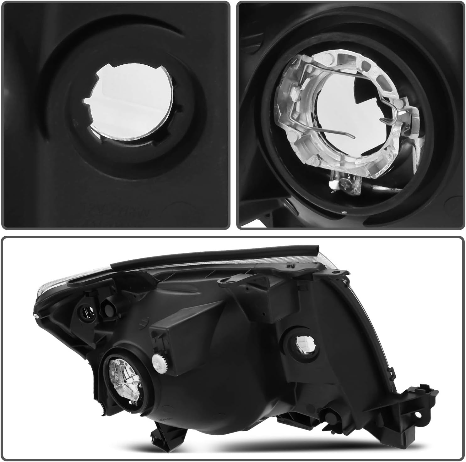 Lowest Price SCITOO Headlight Assembly Fits For Toyota Tacoma 2005-2011 Headlamp In Chrome Housing Amber Reflector Clear Lens