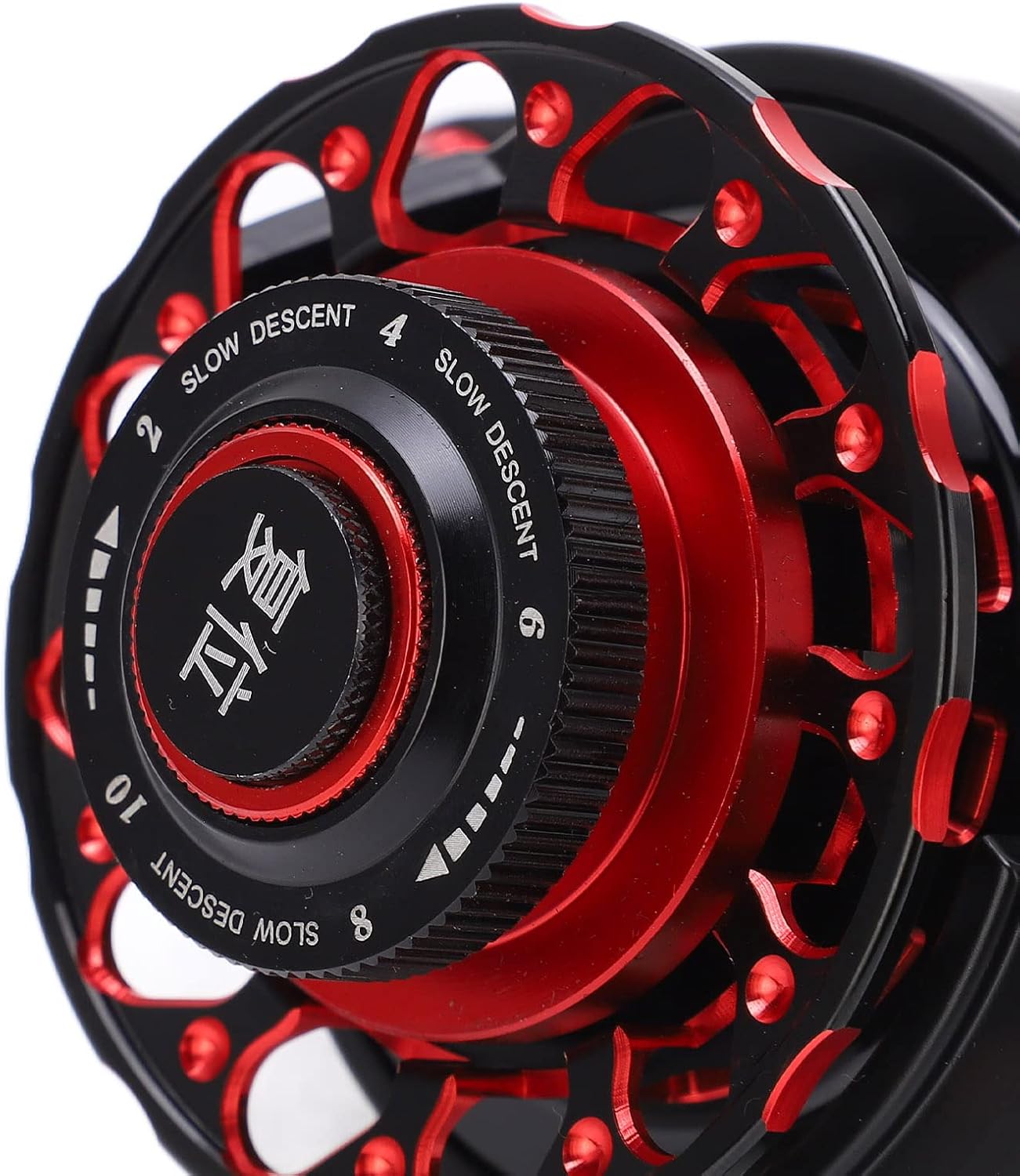 Baitcasting Reel Wheel, Fishing Reel with 3.6:1 Gear Ratio, All Metal Ice Fishing Reel for Freshwater and Seawater, Aluminum Alloy Body with Dual Line Release Mode