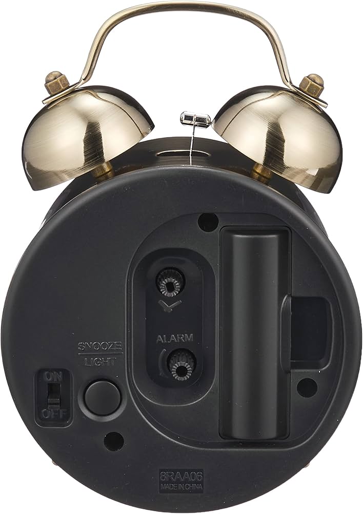 ☆昭和レトロ　リズム　Rhythm時計　ベル&オルゴール音　アラーム時計☆ポップ ☆昭和レトロ リズム Rhythm時計 ベル&オルゴール音 アラーム時計