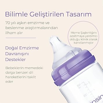 Lansinoh 60 ml Biberon ve NaturalWave® Biberon Emziği (0 Ay+)