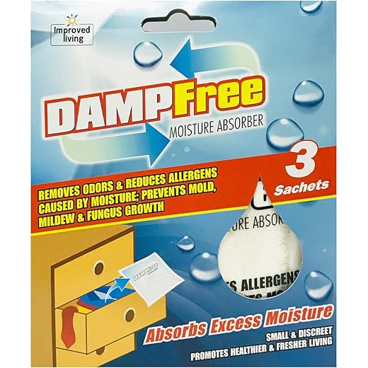 DAMPFREE Moisture Absorber Sachets 3 x 36g