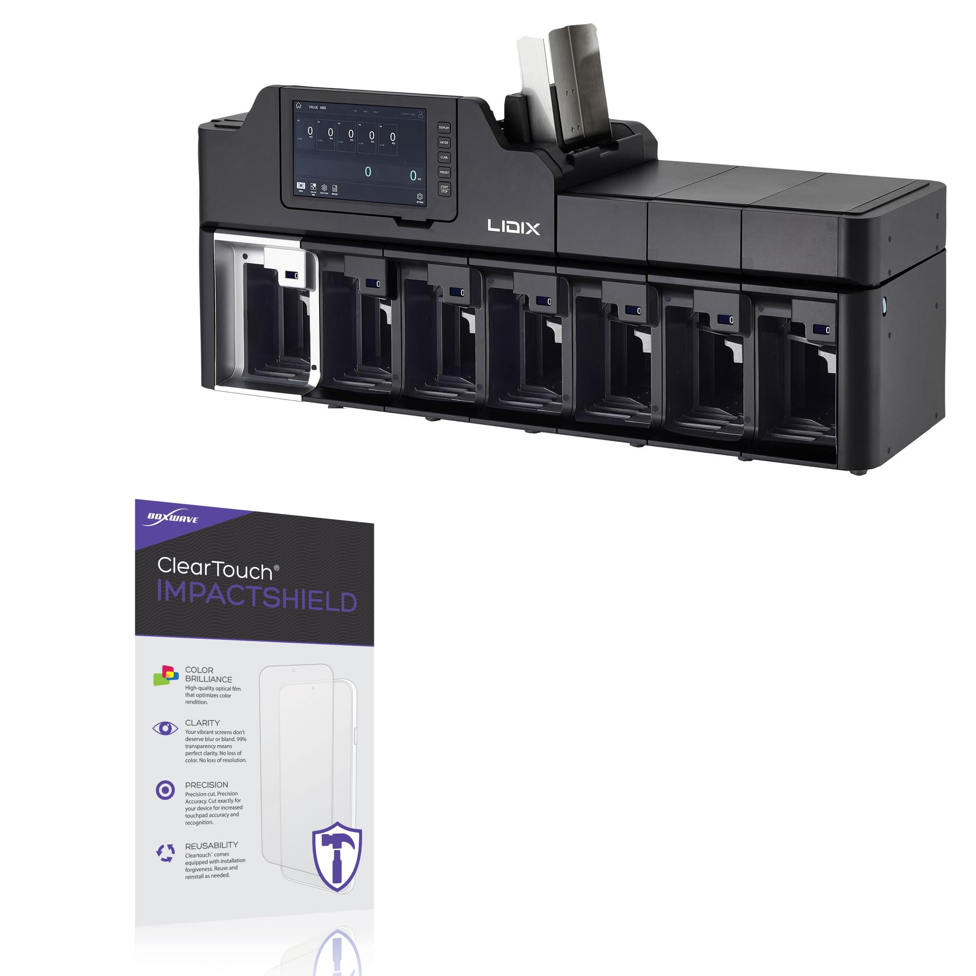 BoxWave Screen Protector Compatible With Lidix GL-7 - ClearTouch ImpactShield (2-Pack), Impenetrable Screen Protector Flexible Film