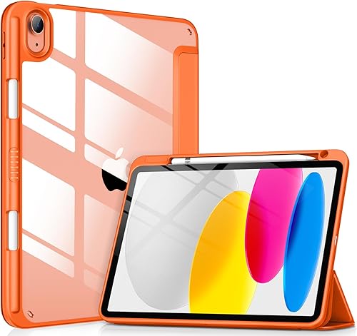 Miniatura 10 de VIKESI - Funda para iPad (A16) 11 pulgadas 2025 y iPad 10ª generación 10.9 pulgadas 2022, con parte trasera transparente y marco de TPU a prueba