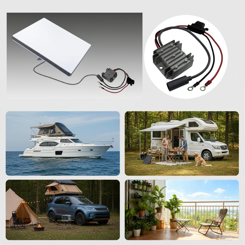 Starlink Mini Booster 12/24V to 48V 1.5A,Starlink Mini Waterproof Power Adapter,12V Booster Converter Wire,Suitable for Automobiles, Camping and Other Outdoor Environments (12/24V to 48V Female)