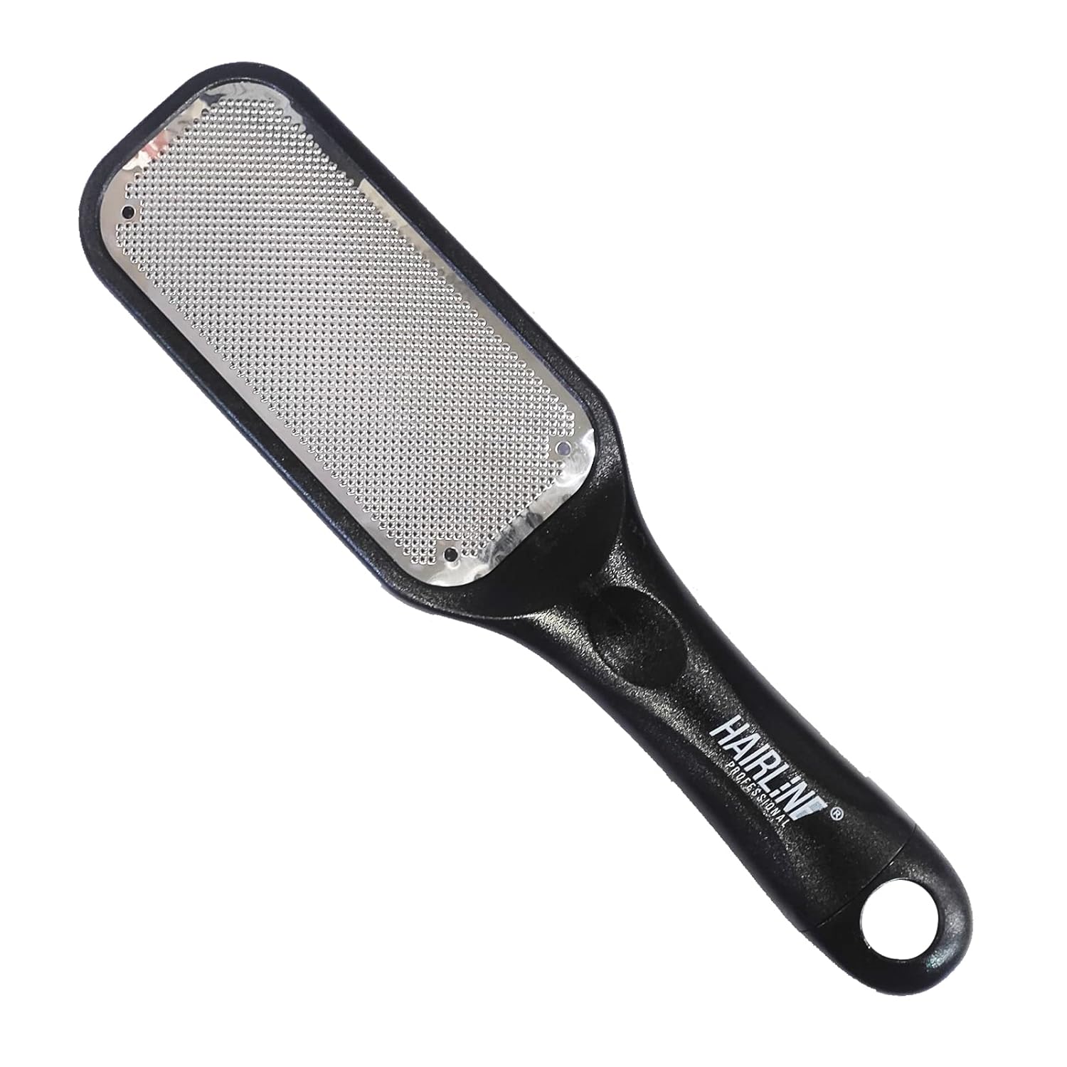 Professional Stainless Steel Foot Scrubber Rasp Scraper File with Hang Hole Handle Pedicure and Feet Care Scrub Tools for Women and Men