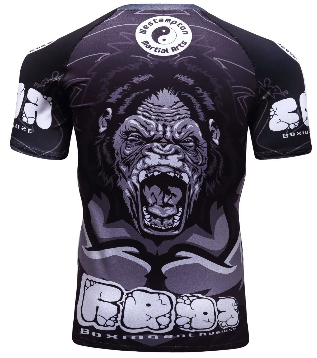Cody Lundin Herren Kompression Kurzarm und Thai Shorts Kampf MMA Kickboxen Shorts Training Sport Anzug für Männer