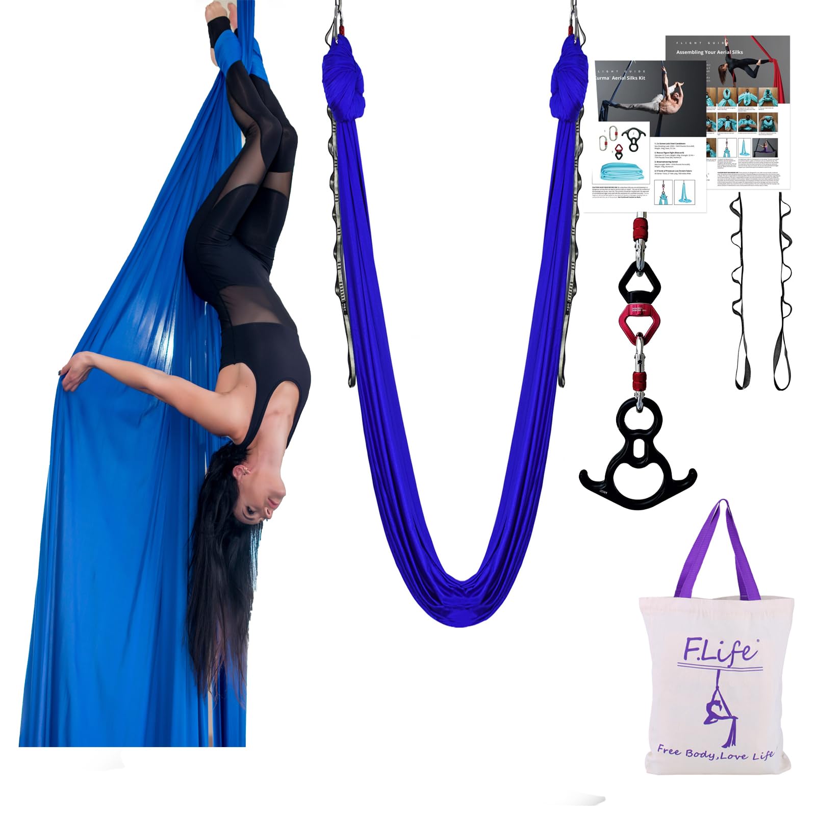 Amazon | F.Life エアリアルシルクヨガハンモックストラターキット